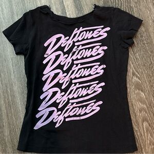 Black and Pink Graphic Short Sleeve Tee